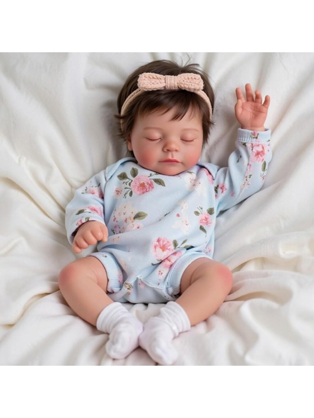 17in Sleeping Reborn Baby Doll Girl Soft Cloth Body Cuddly Realistic